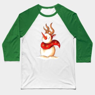 Snowy Reindeer Baseball T-Shirt